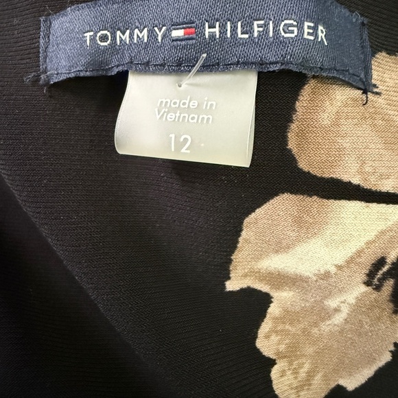 Tommy Hilfiger Floral Sleeveless Black Dress Size 12 - Picture 2 of 6